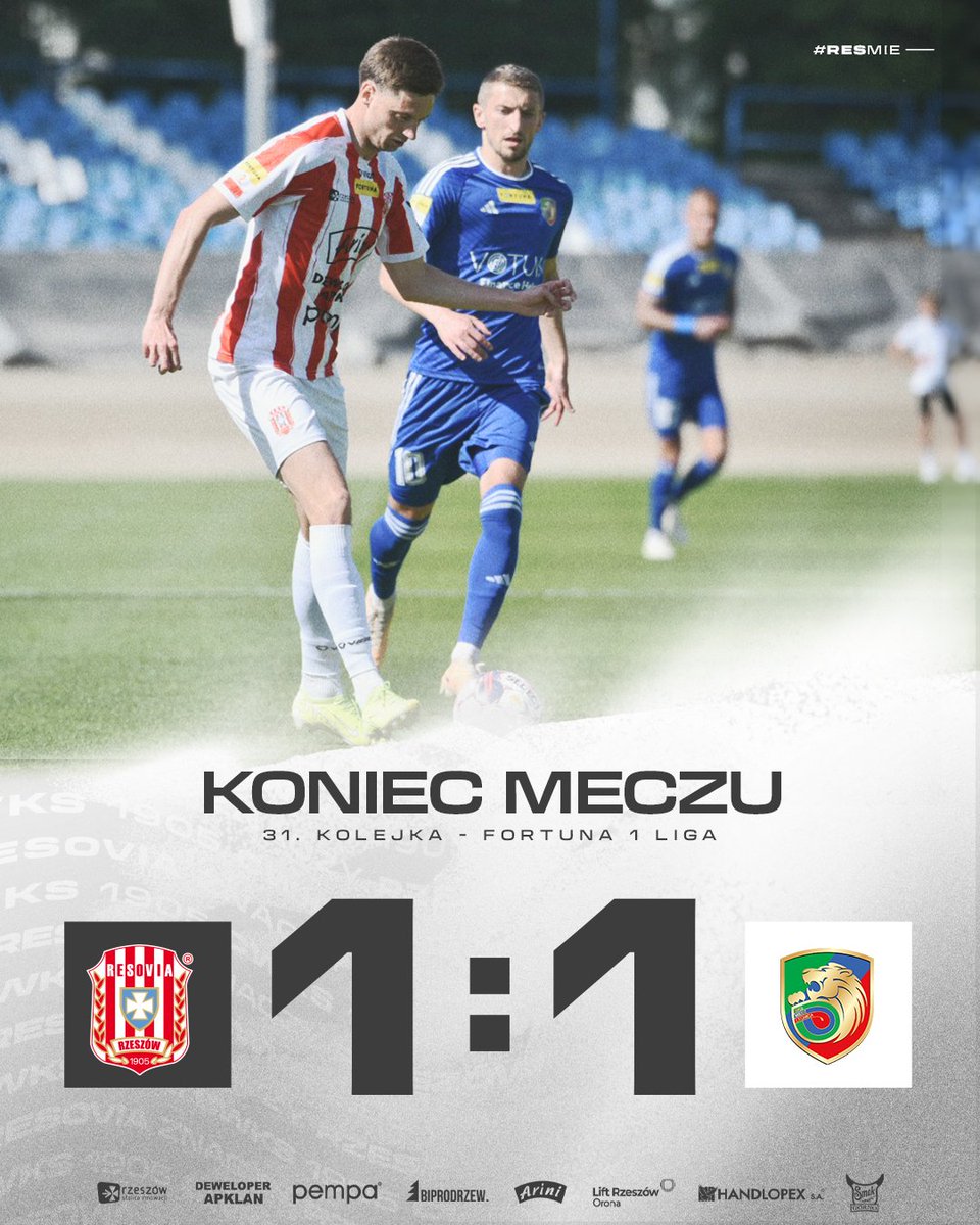 Dopisujemy jeden cenny punkt do tabeli ligowej. Gramy do końca! ✊⚪🔴 Więcej o meczu 👇 tiny.pl/dcql8 @_1liga_ @BukalaPawel @MiedzLegnica @PodkarpacieLIVE @Nowiny24Pl @SuperNowosci24 @miasto_rzeszow @GoPodkarpackie