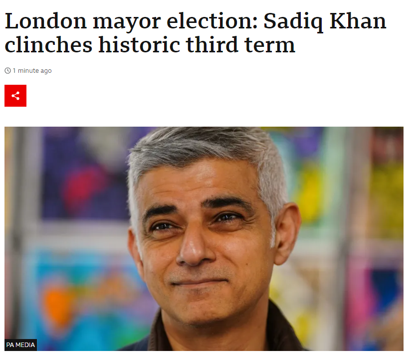 BREAKING NEWS🔥 Victory for Sadiq Khan as it looks like Tory hopes were built on analysing ballots as they were verified. It appears the overwhelming majority of 'completely safe' POSTAL VOTERS went for Sadiq Khan...