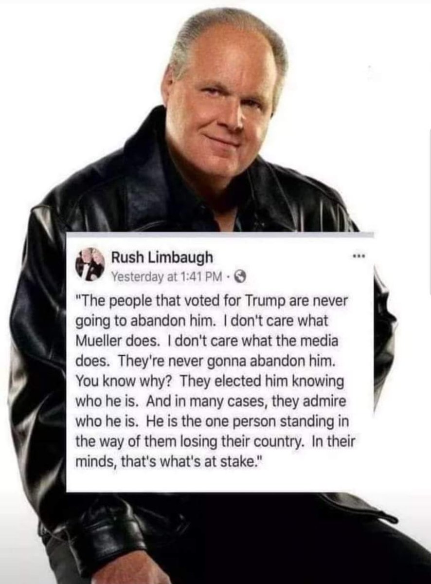 Rush Limbaugh was right 🇺🇸🇺🇸🇺🇸 #Trump2024NowMorethanEver