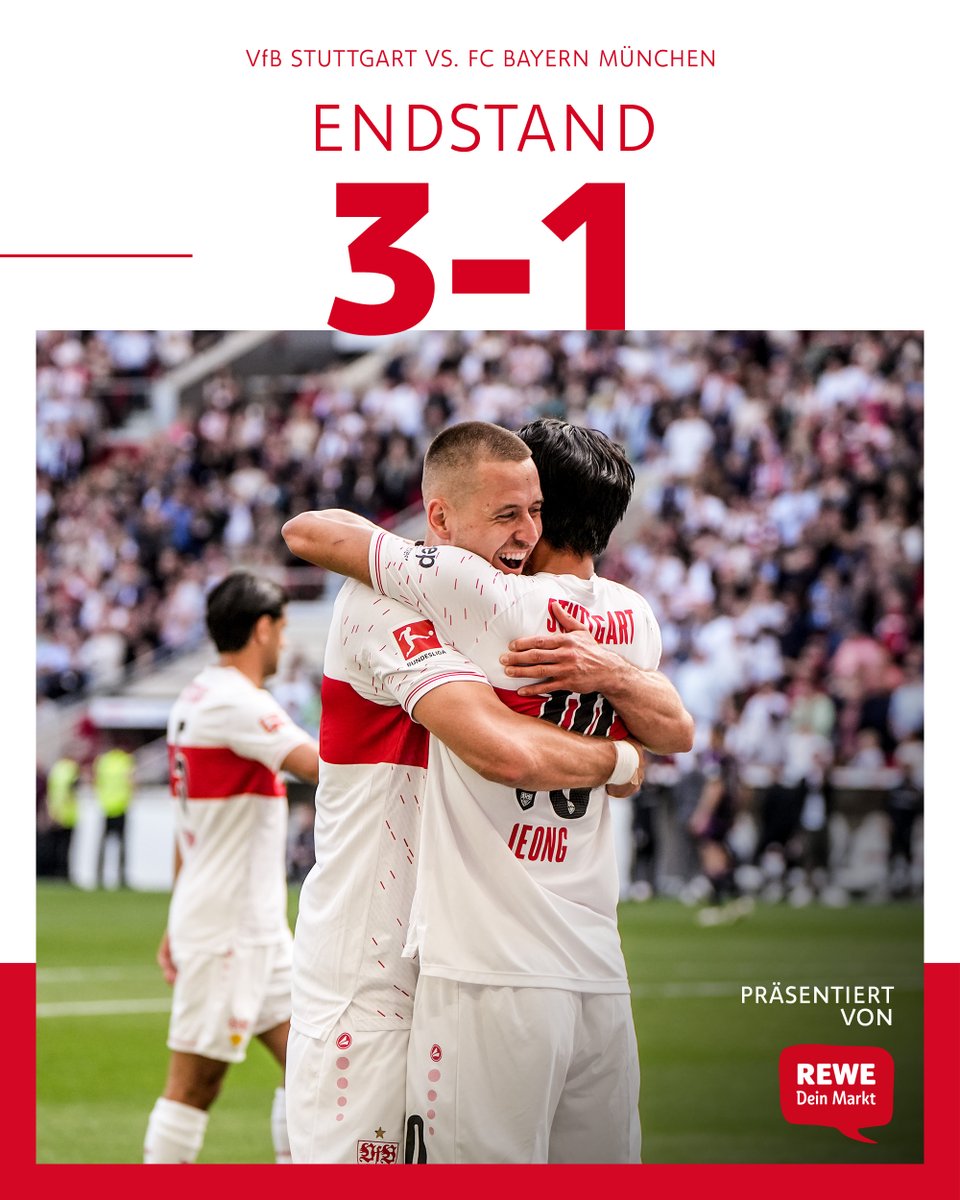 HEIMSIEG GEGEN BAYERN! 
HEIMSIEG GEGEN BAYERN!
HEIMSIEG GEGEN BAYERN!
HEIMSIEG GEGEN BAYERN!
HEIMSIEG GEGEN BAYERN!

#VfB | #VfBFCB 3:1 | [Anzeige]