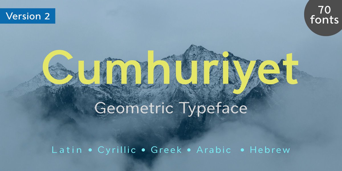 Cumhuriyet typeface is released.