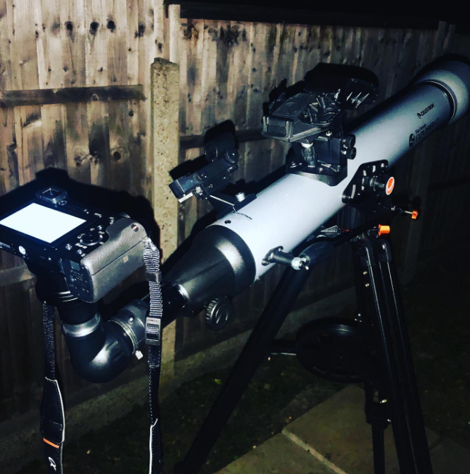 Blending tech w/ tradition for the ultimate stargazing experience! Dark Sky Lab (@darkskylab) paired their StarSense Explorer telescope w/ a DSLR for some epic captures. With the telescope's smart tech helping them locate objects + the camera ready to capture every detail.