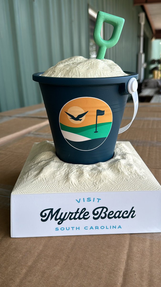 Are you kidding me! Awesome tournament tee markers for the inaugural @MyrtleBeachCl The Dunes Golf & Beach Club is primed and ready to go. @thedunesclub_MB @PGATOUR @PGATOURComms