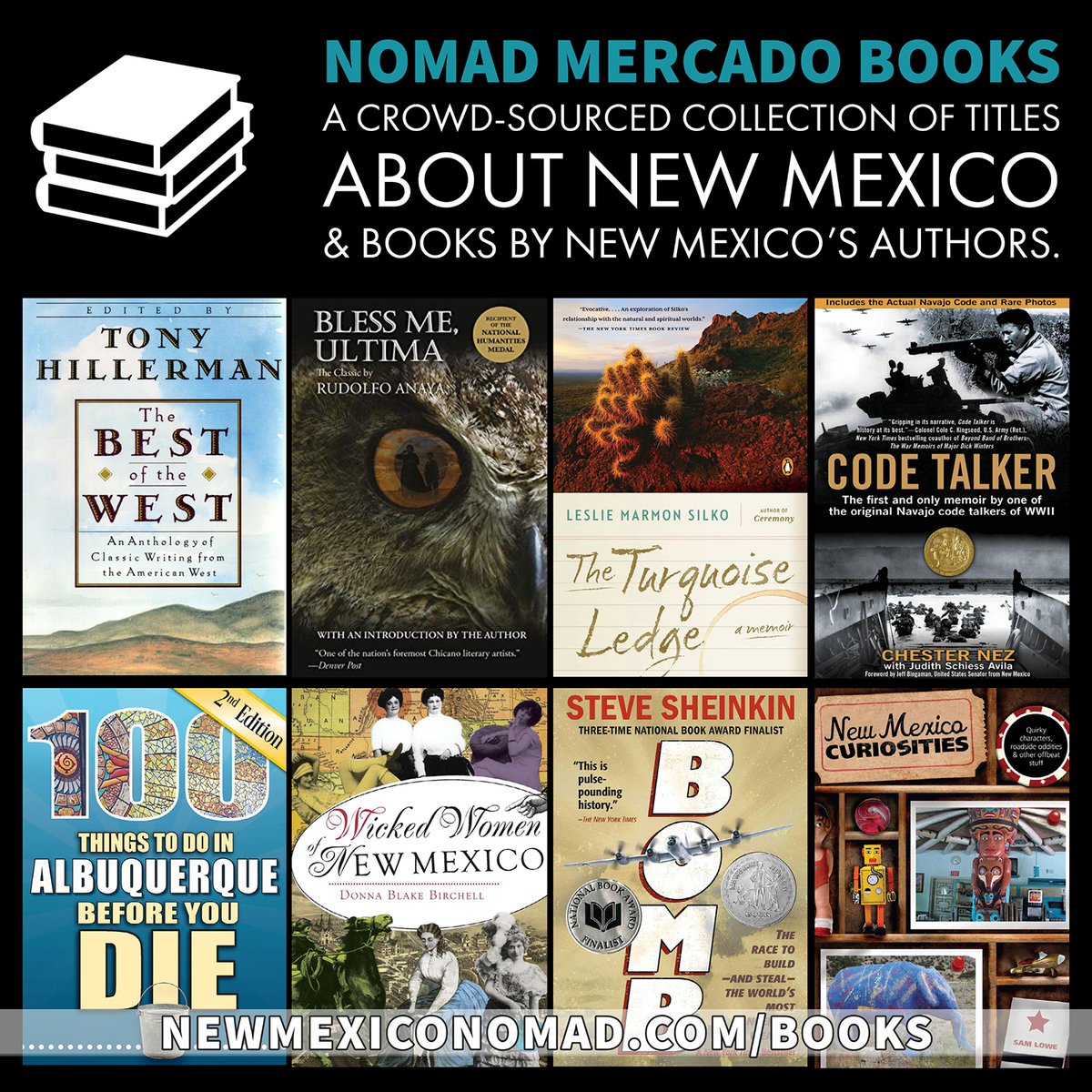 #Books About #New Mexico and/or by New Mexicans - ow.ly/MOXR50QbjE8

#authors #localauthors #fiction #nonfiction #history #lovetoread #booklover #bibliophile #bookdragon #bookworm #iamreading #greatreads