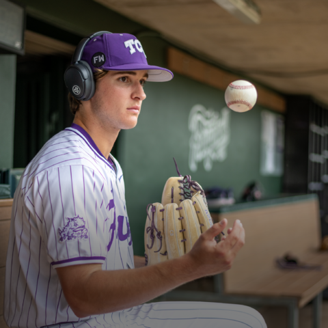 JLabAudio's tweet photo. Another home run for #TeamJLab as #TCUBaseball's rising talent #ChaseBrunson joins the roster!βΎ https://t.co/6NBc8RVBFj