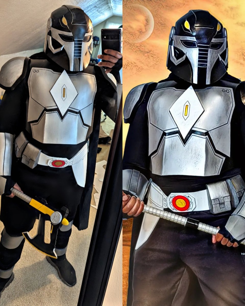 May the 4th be wit u! Black Ranger Mandalorian....it's morphin time!

#mandalorian #cosplayer #maythe4thbewithyou #starwars #mightymorphinpowerrangers #mandaloriancosplay #themandalorian
