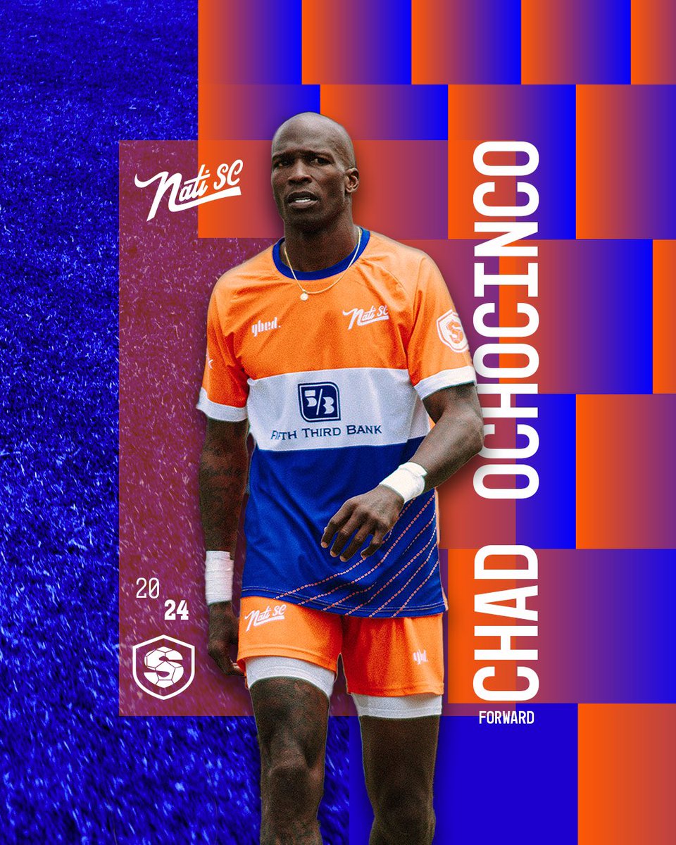 <a href="/ochocinco/">Chad Johnson</a> is back and ready to bag goals in 2024. He played 11 years in the NFL and was selected to the Pro Bowl 6 times. Futbol if life now and he’s coming to the <a href="/tst7v7/">TST</a> all tournament team!  Welcome back!