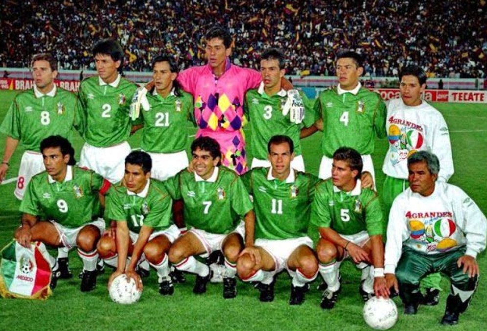 El ⚽ en la participacion de. @miseleccionmx en las Copas América. Haremos un recorrido y recordaremos los certámenes donde la Selección Nacional ha estado presente en este torneo Continental. Arrancamos en Ecuador 1993 con este gran equipo. Los recuerdan? @jbvalder @rgonzall