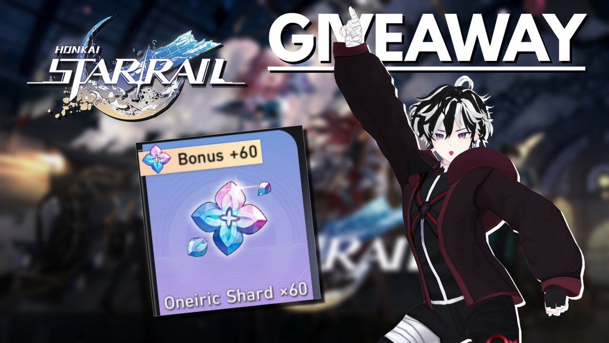 3.3K ON YOUTUBE CELEBRATION 🎉
- Star Rail Pass 60 OS -
TO ENTER:
👻Follow + RT
👻Tag your 1 friend
👻Sub on Youtube ( youtube.com/c/KyleeemonTV )
(Comment Proof)

💀END ON May 6 !!
#VTuber #PHVtuber #ENVtuber #VTuberUprising #Giveaways #StarRail