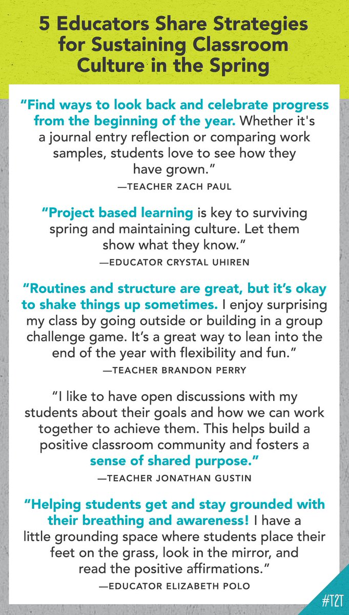 🌱 How are you cultivating your classroom culture this spring? Check out these ideas, courtesy of your brilliant fellow educators! #SEL