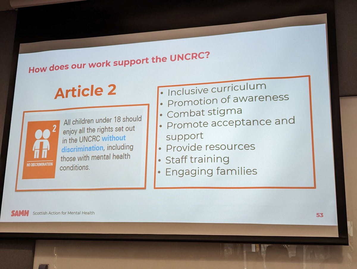 Fantastic morning @UofGlasgow Childhood Practice conference exploring children's rights under the UNCRC with @bruce_adamson and  @SAMHtweets. Thank you for the invite @mariemcquade2 lots of inspiration to go back to settings with. #earlyyears #uncrc #humanrightsdefenders