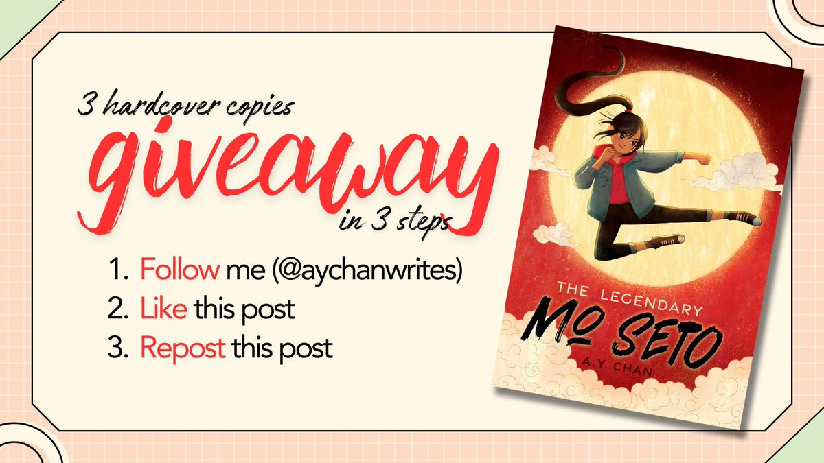It's #AAPI month! I'm celebrating by giving away 3 hardcover #books of THE LEGENDARY MO SETO. All you need to do is 1. Follow me, 2. Like this post, and 3. Repost. (Winners determined by draw. USA only. Ends May 31st) #AAPIHeritageMonth #AAPIMonth #giveaways #booktwitter