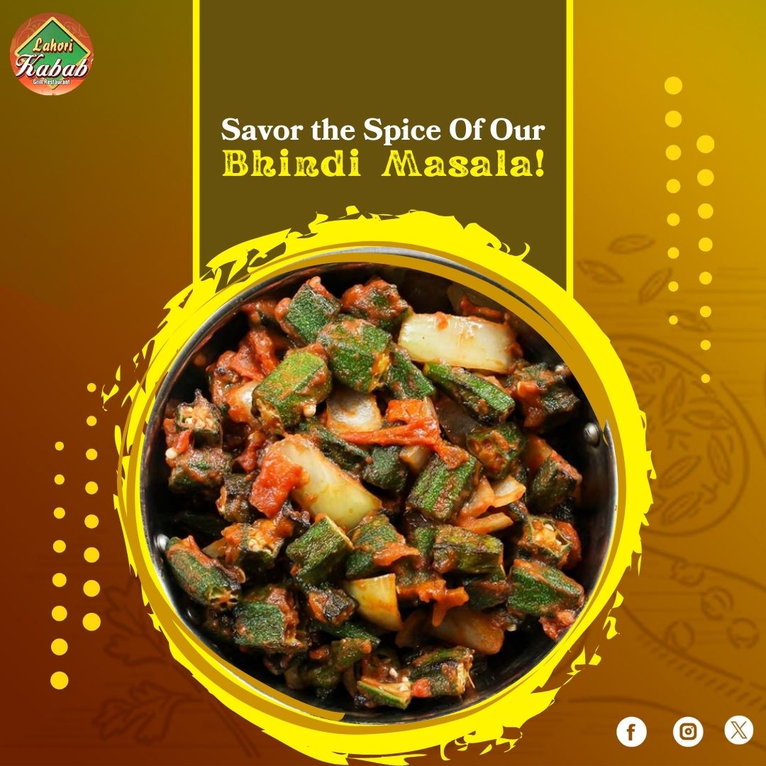 Excite your taste buds with our Bhindi Masala, a flavorful blend of okra and spices that captures the authentic taste of Lahore.

Call us Now: +1 717-547-6062
#lahorikababandgrill #pakistanifood #indianfood #Restaurant #bhindimasala #okra #authentictaste #spices #happysaturday