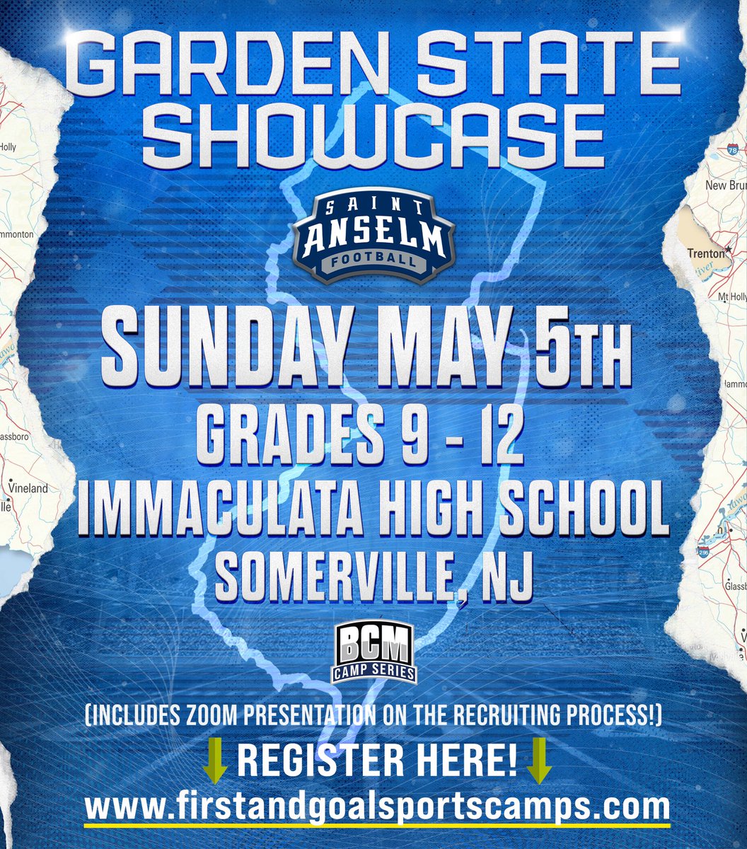 Session #1 ⏰Check-In 9:30 🏈Defensive Line 🏈Offensive Line 🏈Specialists Session #2 ⏰Check-In 12:15 🏈QB-RB-TE-WR-LB-DB