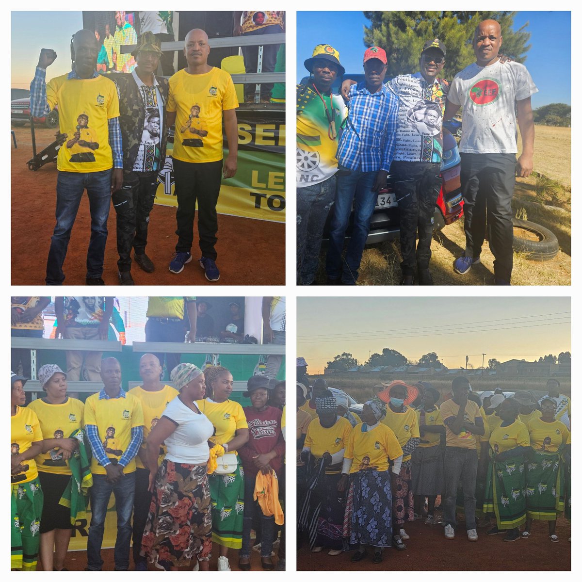 Cde Charles Mohlala and Cde Madutlela former EFF Provincial Deputy Secretary member of Limpopo Legislature and Makhuduthamaga EFF PR Councilor with other 20 members today welcomed by the ANC in Sekhukhune🖤💚💛
