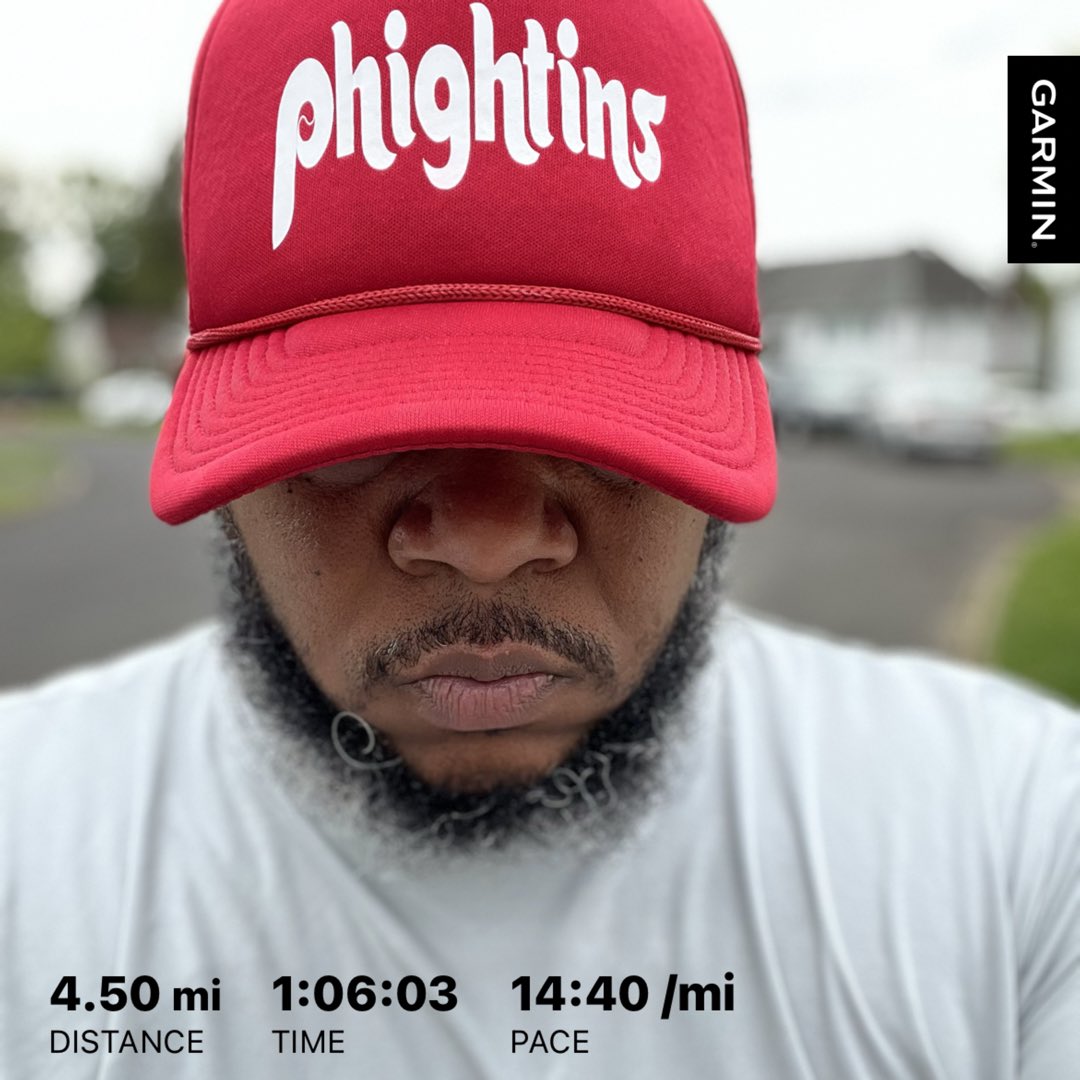 Shakeout run before @IBXRun10 Who else is participating in the most energetic fasted 10mi in the world?! #bighomieonthemove #bmrphilly #teamzensah #Maythe4thBeWithYou