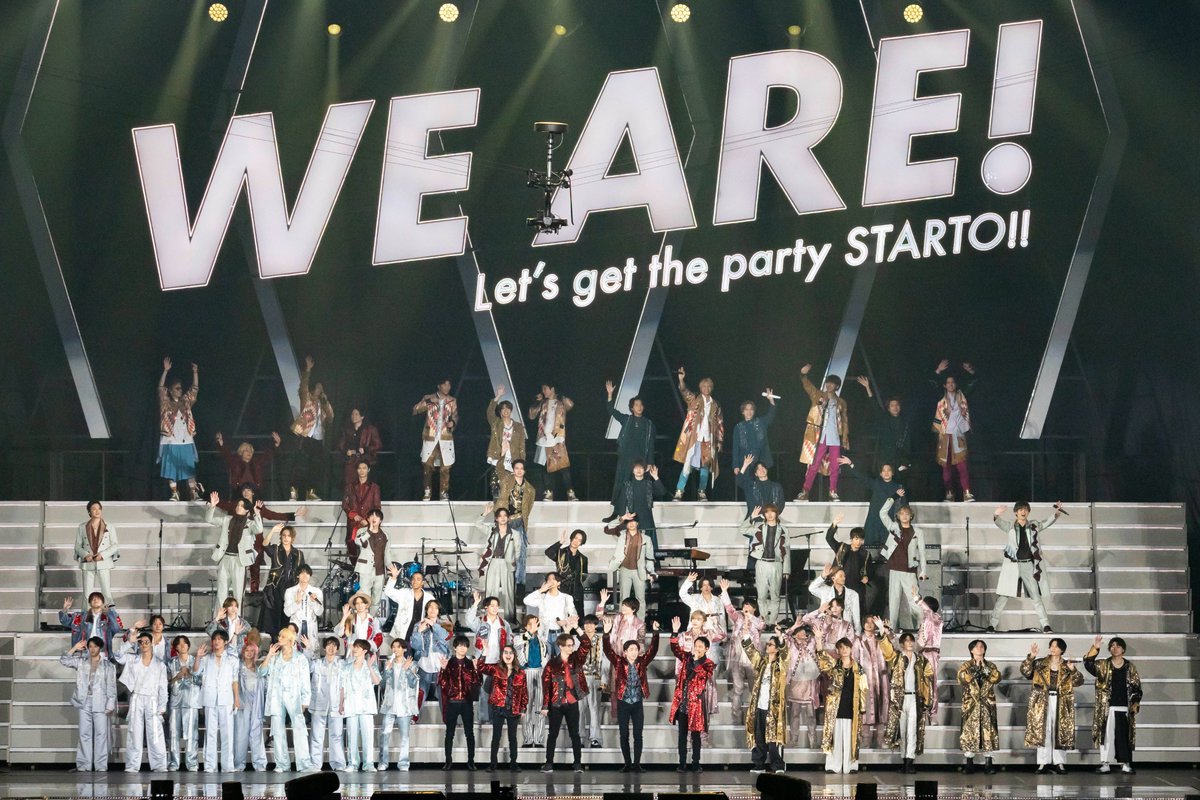 WE ARE! Let's get the party STARTO!
　　 　　   
📆スケジュール
5.29(水)･30(木)京セラドーム大阪

#WEARE_STARTO #NEWS #SUPER_EIGHT #KAT_TUN #HeySayJUMP #timelesz #KingPrince #SixTONES #SnowMan #なにわ男子 #Aぇgroup