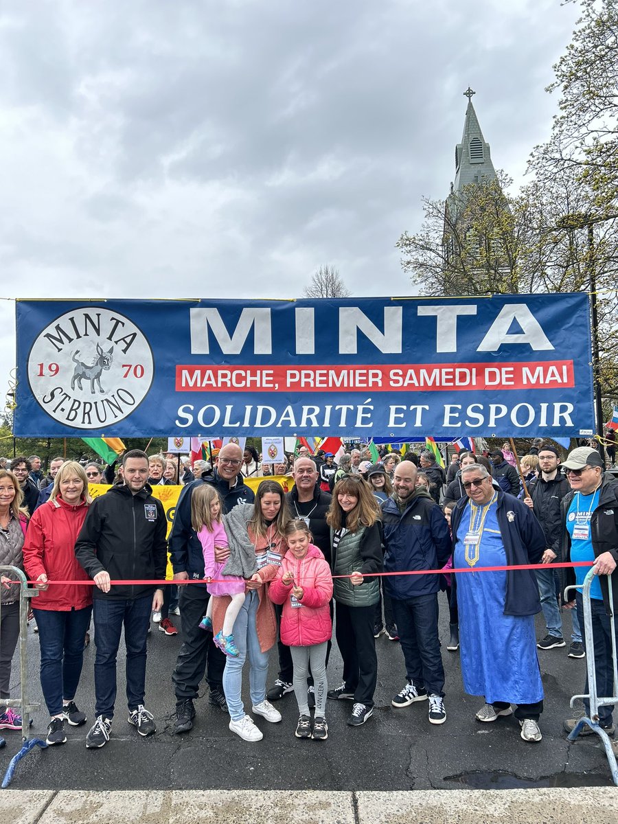 La Marche Minta, un incontournable du printemps à Saint-Bruno-de-Montarville. Merci et bravo aux nombreux bénévoles qui rendent possible la réalisation des divers projets d’entraide humanitaire.