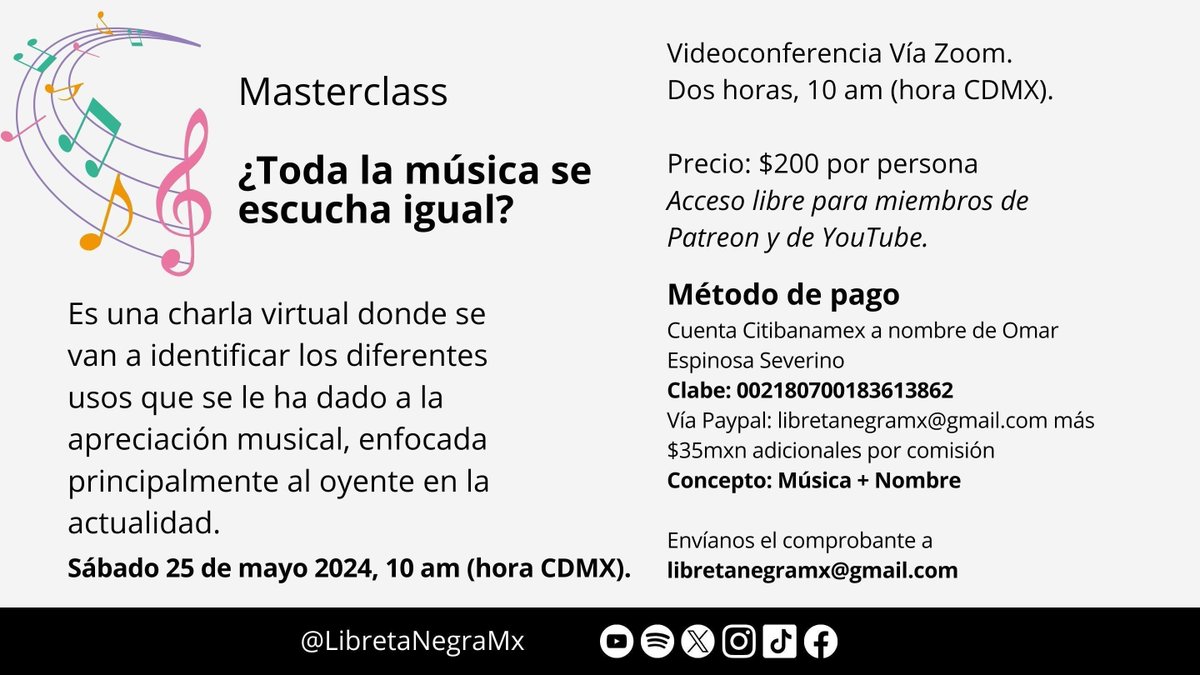 Analicemos qué es la apreciación musical. Inscríbete y comienza a escuchar música de otra manera.

#CultivamosMemorias