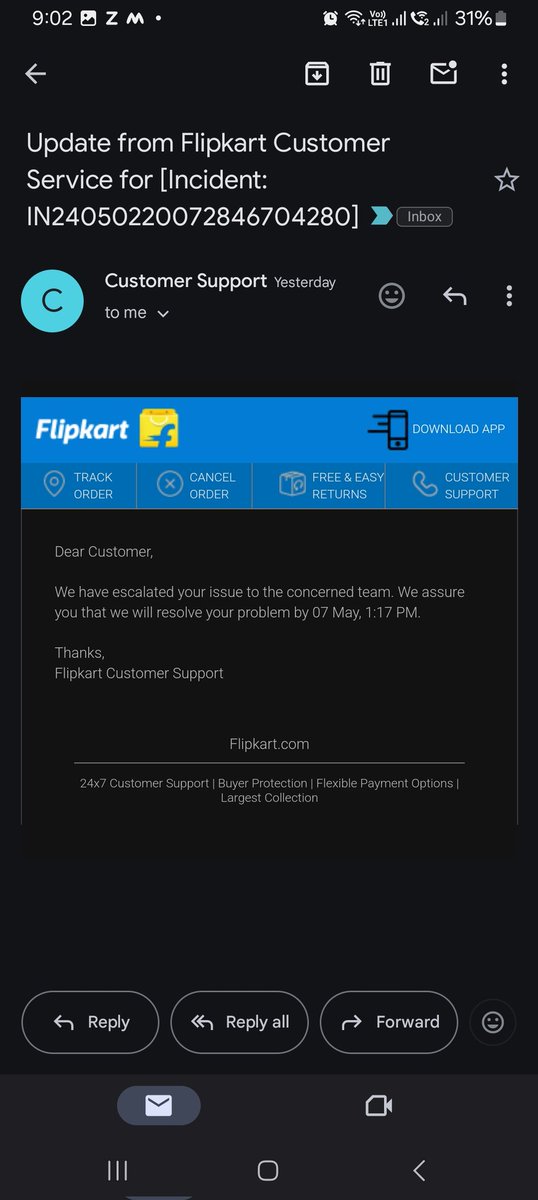 Krtikeymishra's tweet photo. @flipkartsupport https://t.co/QWhQVyDSy3