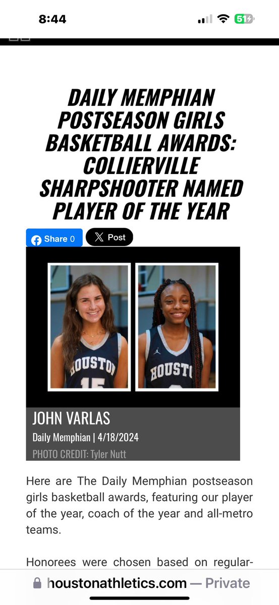 What a way to end the school year with another recognition. Super proud of both of these young ladies.