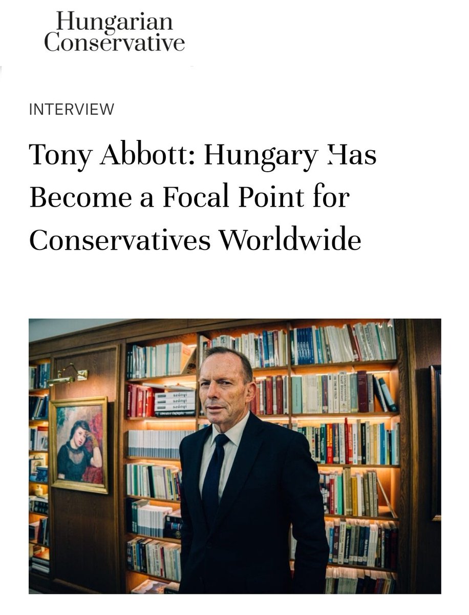 🗣❗️According to our Guest Researcher, former prime minister of 🇦🇺 Australia, @HonTonyAbbott, the 🇭🇺@InstituteDanube has become a meeting point for English-speaking conservatives around the world. 📰🖋 See the full interview with @hu_conservative: 👇 hungarianconservative.com/articles/inter…