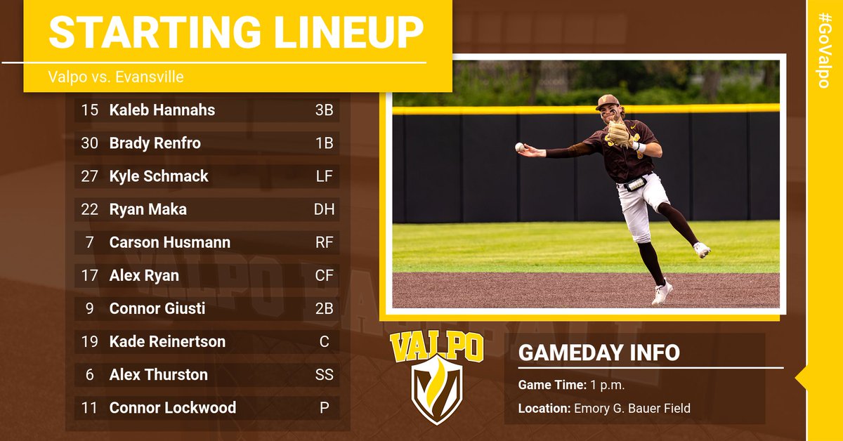 Same 9️⃣ this time in back of Lock for Game 2 in the series. #GoValpo