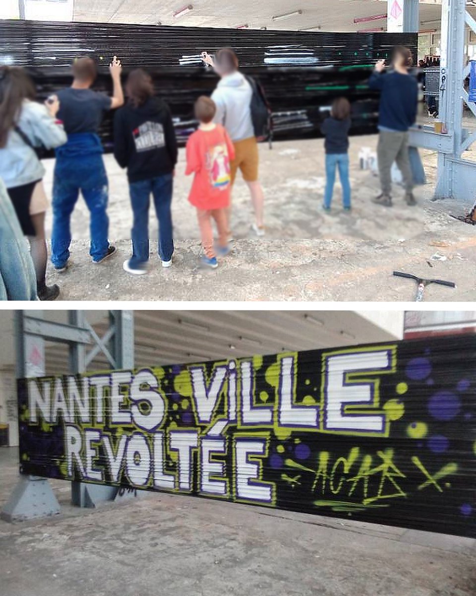 «NANTES VILLE RÉVOLTÉE» : UNE SOIRÉE DE LANCEMENT RÉUSSIE Vendredi 3 mai au soir, sur l'île de Nantes, une centaine de personnes sont venues assister au lancement de notre livre « Nantes ville Révoltée ». 1/3⤵️