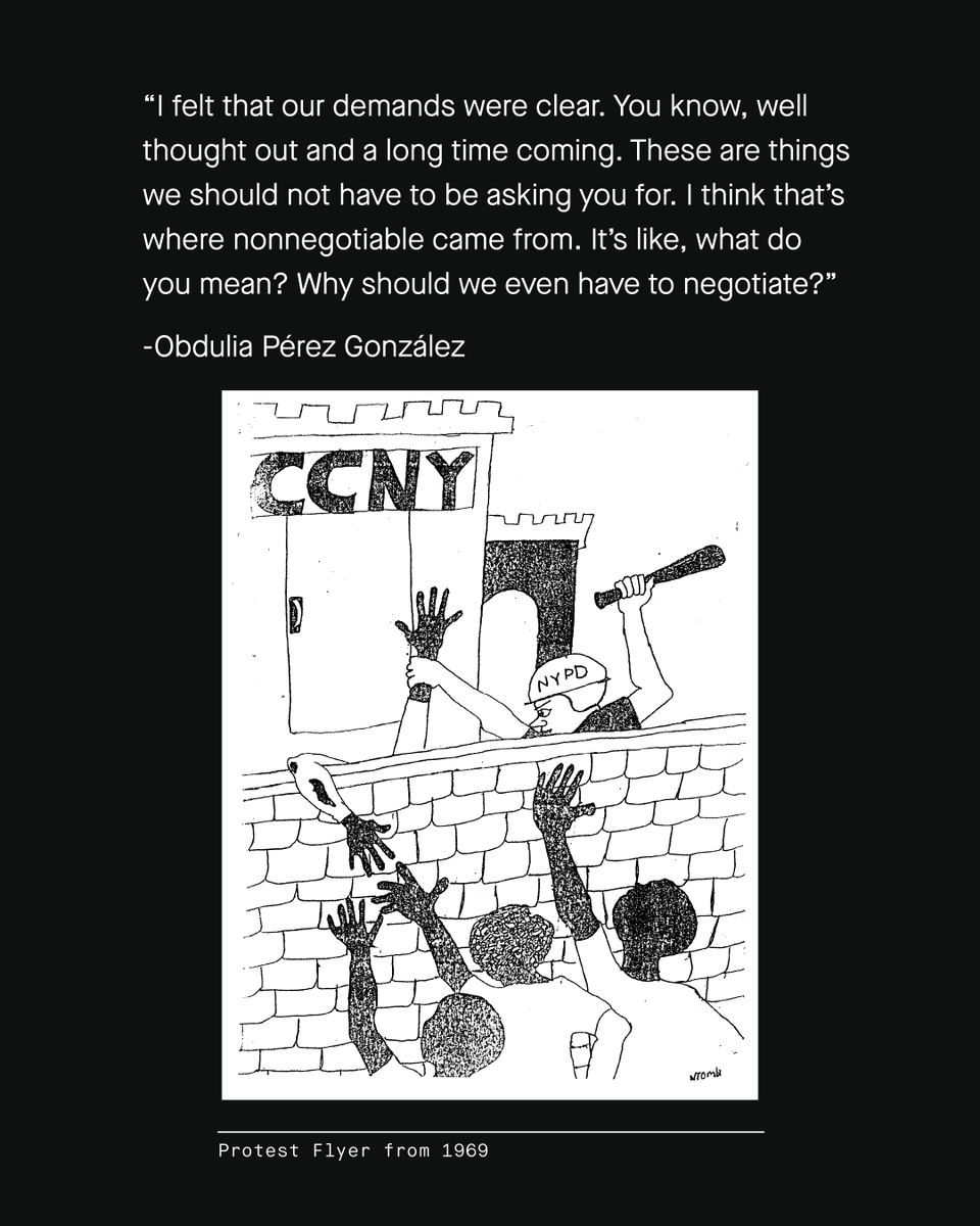 In 1969, African-American & Puerto Rican students took over City College to protest their five demands. This article from the CENTRO Journal in 2009 explores these protests through interviews with the students who were there. Read it here: ow.ly/pMov50RwkqA