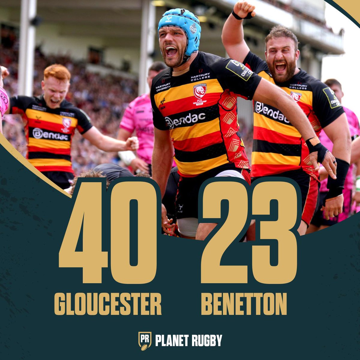 🍒 GLOUCESTER BEAT BENETTON TO SET UP SHARKS FINAL!

#GLOvBEN #ChallengeCupRugby