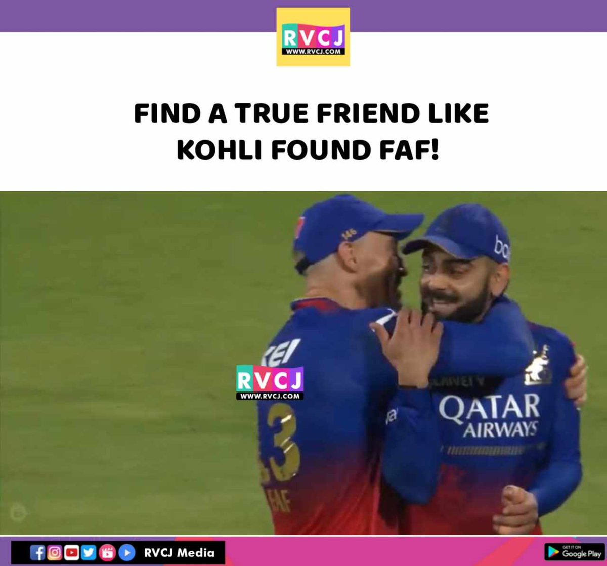 Find a true friend
#viratfans #ViratKohli #fafduplessis
#ViratKohli #rcb #royalchallengersbangalore #gujrattitans