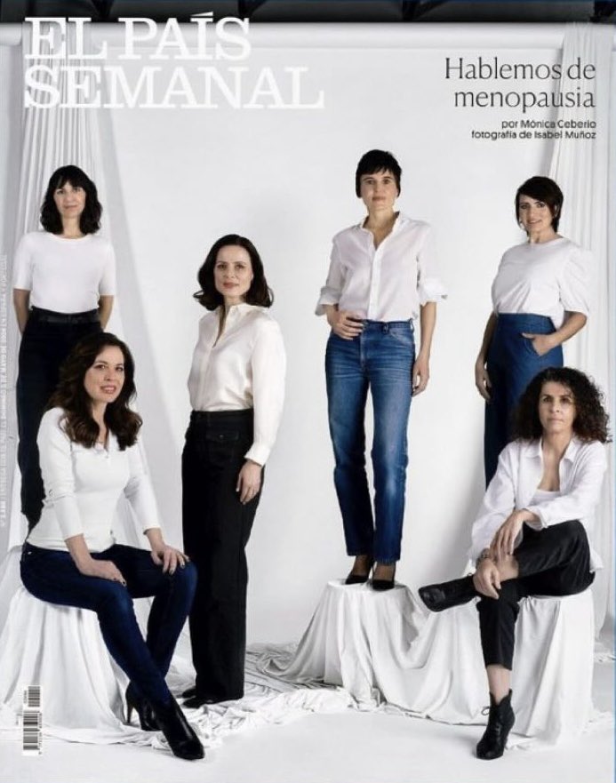 Mañana, en El País Semanal, hablamos de la menopausia. Una conversación aún necesaria. Gracias infinitas a todas las mujeres maravillosas que lo habéis hecho posible. @el_pais