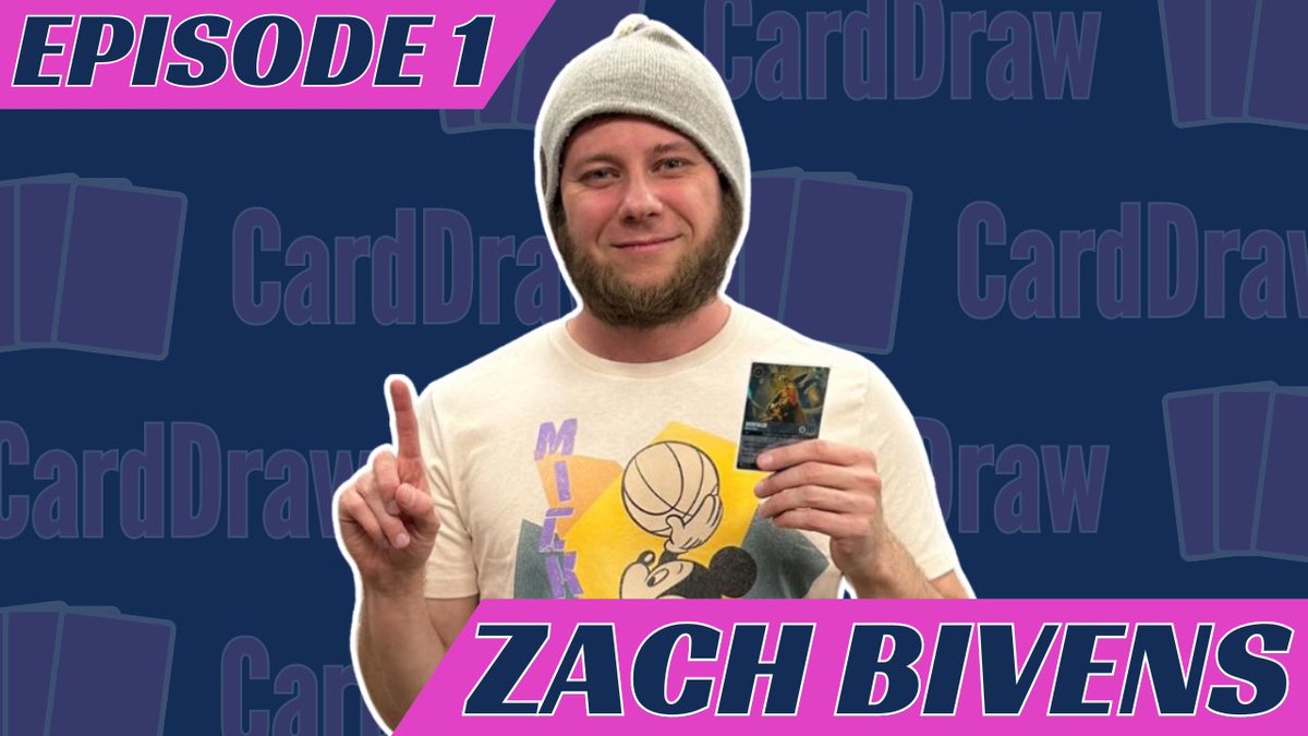 🚨EPISODE 1: ZACH BIVENS🚨 The first episode of the Card Draw Podcast is live with guest @zachbivens1! A great time, links below to listen! YT: youtube.com/@carddrawtcg?s… Spotify: (Coming soon)