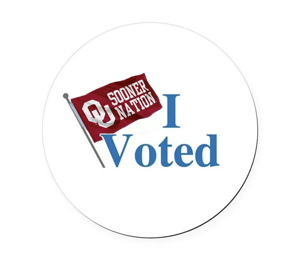 QB1Tattoo's tweet image. #SoonerNation don't forget to grab a I voted sticker before you go! Thank you and #BOOMER