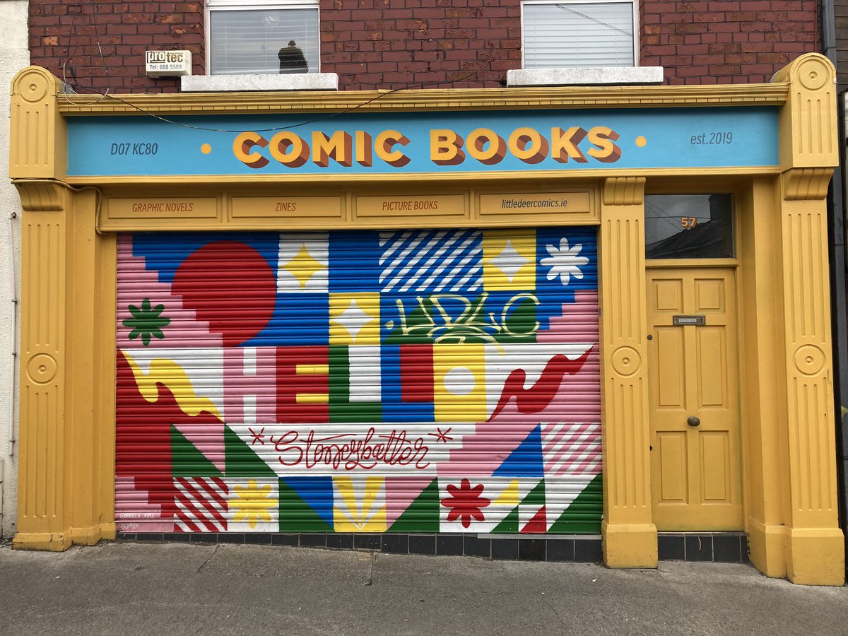 Goodnight Stoneybatter! Second quiet Saturday in a row and rent is due by next Saturday! Got lots of browsers today and kind compliments about the shop, just need a few sales as well! Tell friends and strangers about littledeercomics.ie