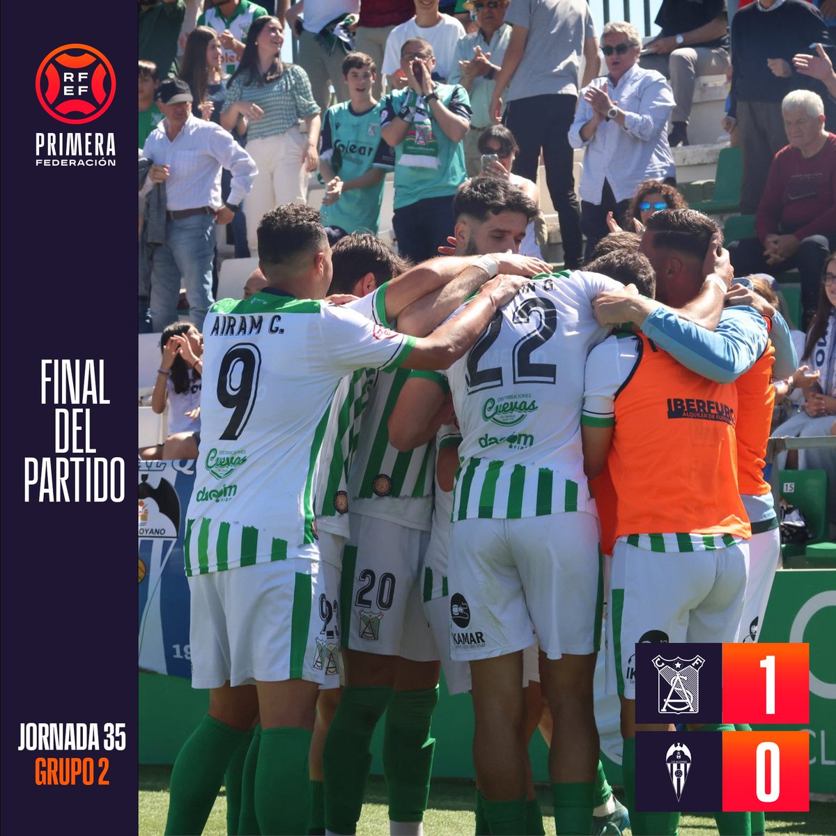 🏁 #SanluqueñoAlcoyano | 𝗙𝗜𝗡𝗔𝗟         

¡El Sanluqueño logra una importante victoria en El Palmar para acercarse a la permanencia!          

#PrimeraFederacion