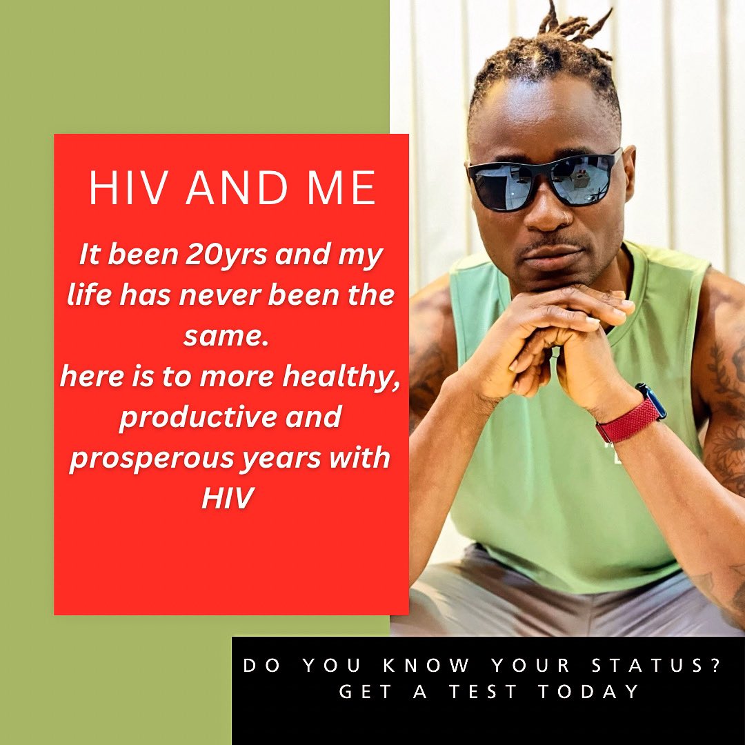 20 years ago on this day, I was diagnosed with HIV and my life has never been the same and for this, I will forever be grateful to life and everyone that has been part of my life! Here is to another 20yrs and more.