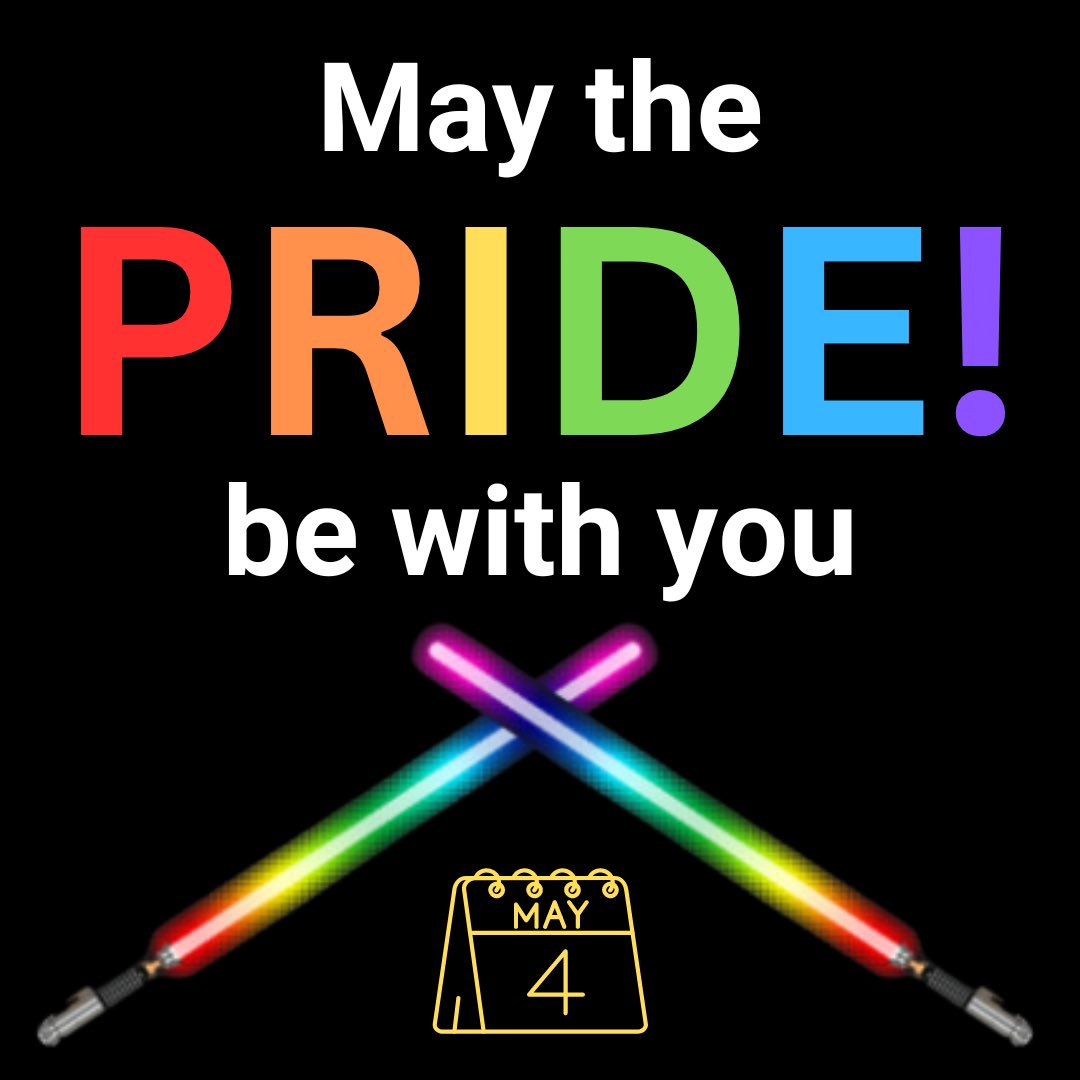 For those celebrating today … May the 4th be with you ⭐️ & may PRIDE be with everyone always 🏳️‍🌈🏳️‍⚧️ #HappyMayThe4th #MayTheFourth #MayThe4thBeWithYou #MayTheFourthBeWithYou #StarWars #MayThePrideBeWithYou #Pride #LGBTplus #LGBT