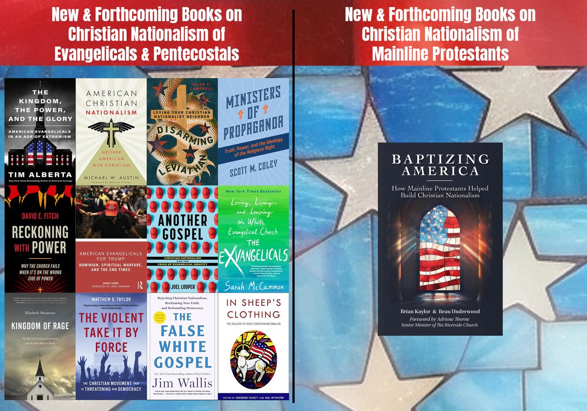 There are a lot of good books coming out about #ChristianNationalism. So what makes 'Baptizing America' worth reading? While others look at evangelicals & Pentecostals, 'Baptizing America' focuses on other half of white Protestant community. Order today! amzn.to/4a4xCnt