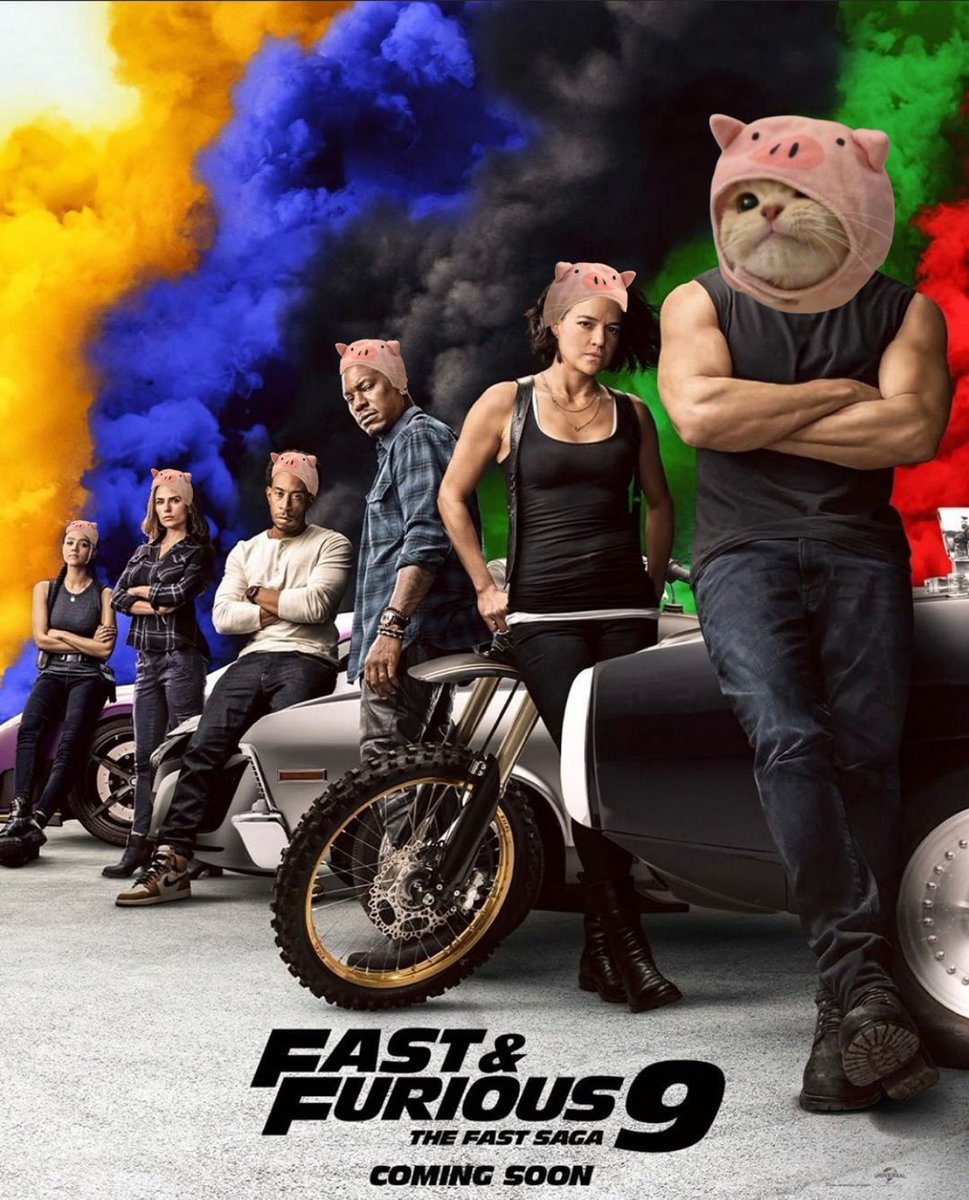 🎬 Movie Party Alert! 🍿
Don't forget, today at 6 PM EST we're streaming Fast & Furious 9. Rev up your engines and join us for an epic ride! 🐷😼
 #MovieNight #FastAndFurious9

$PC
