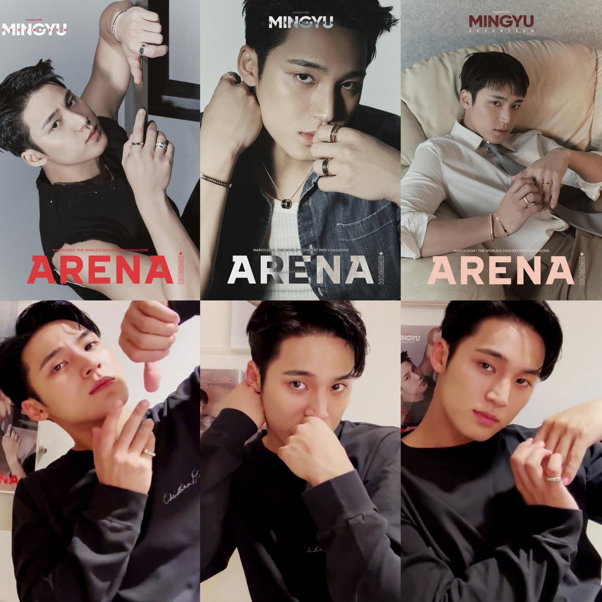 mingyu copying his magazine covers #민규