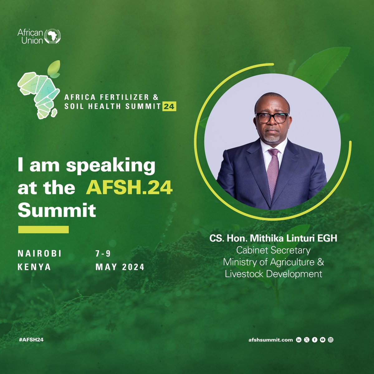 Welcome to the Africa Fertilizer and Soil Health Summit 2024 at KICC, Nairobi. @_AfricanUnion @kilimoKE
#AFSH24
#Agenda2063