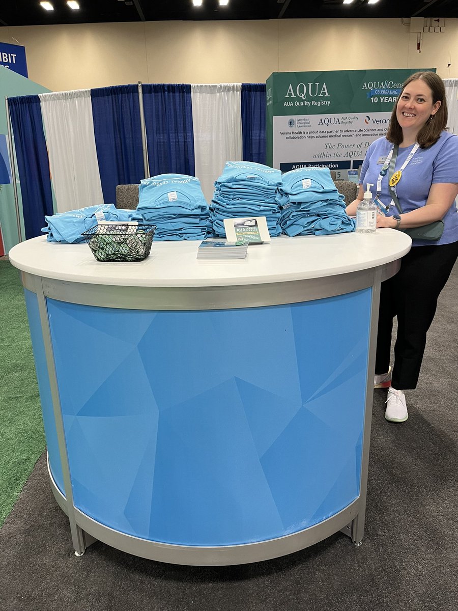Want a cool #AUACensus shirt? Come visit Lex Helsel - AUA Data Director - and complete the Census! #AUA24