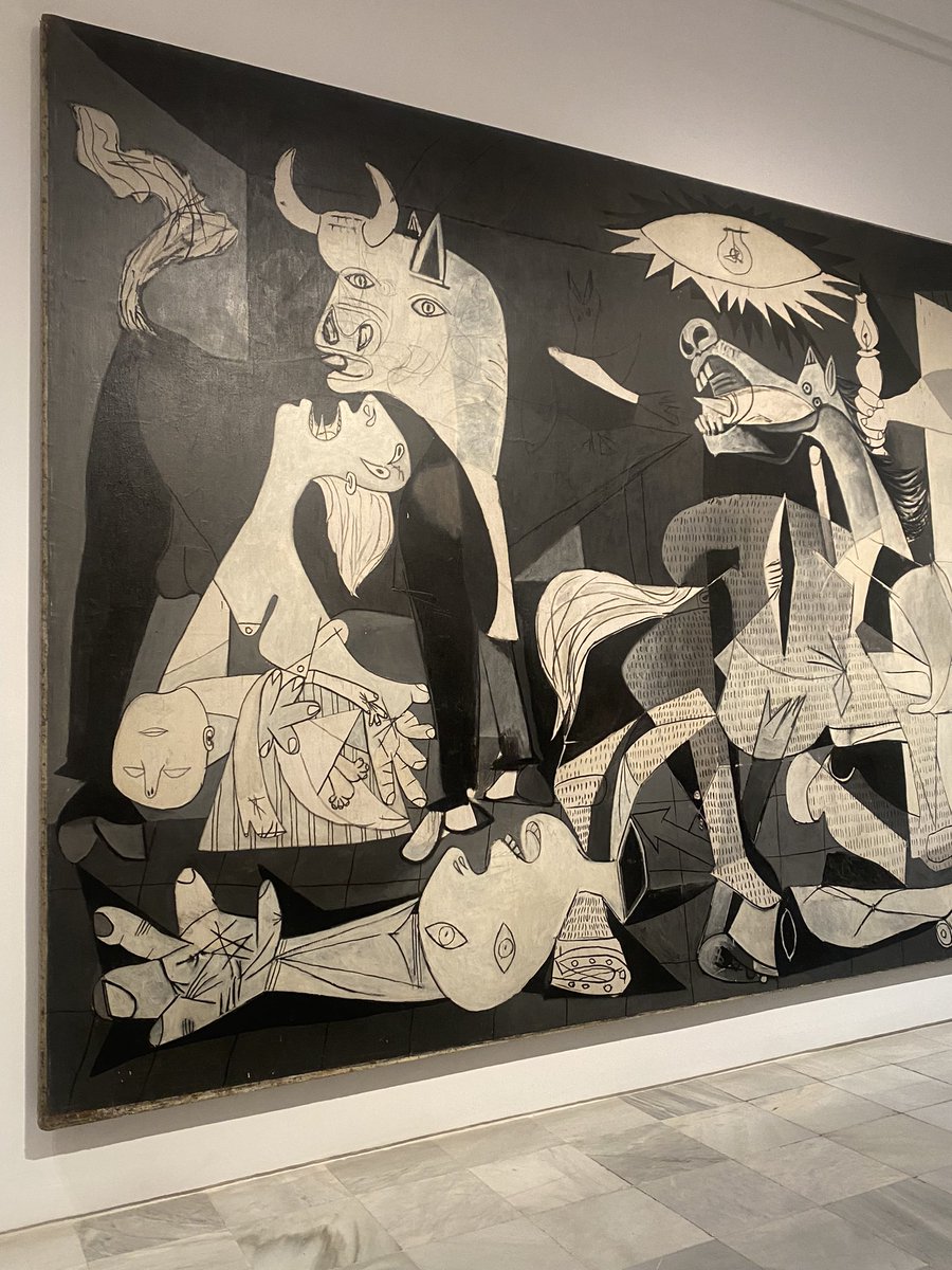 @FUDdaily I saw Picasso’s Guerinca in Madrid today. Nothing more has reminded me more that we are in the midst of WWIII. The war on women, Christianity, the enlightenment & free speech is all there . Never has this painting been more relevant.