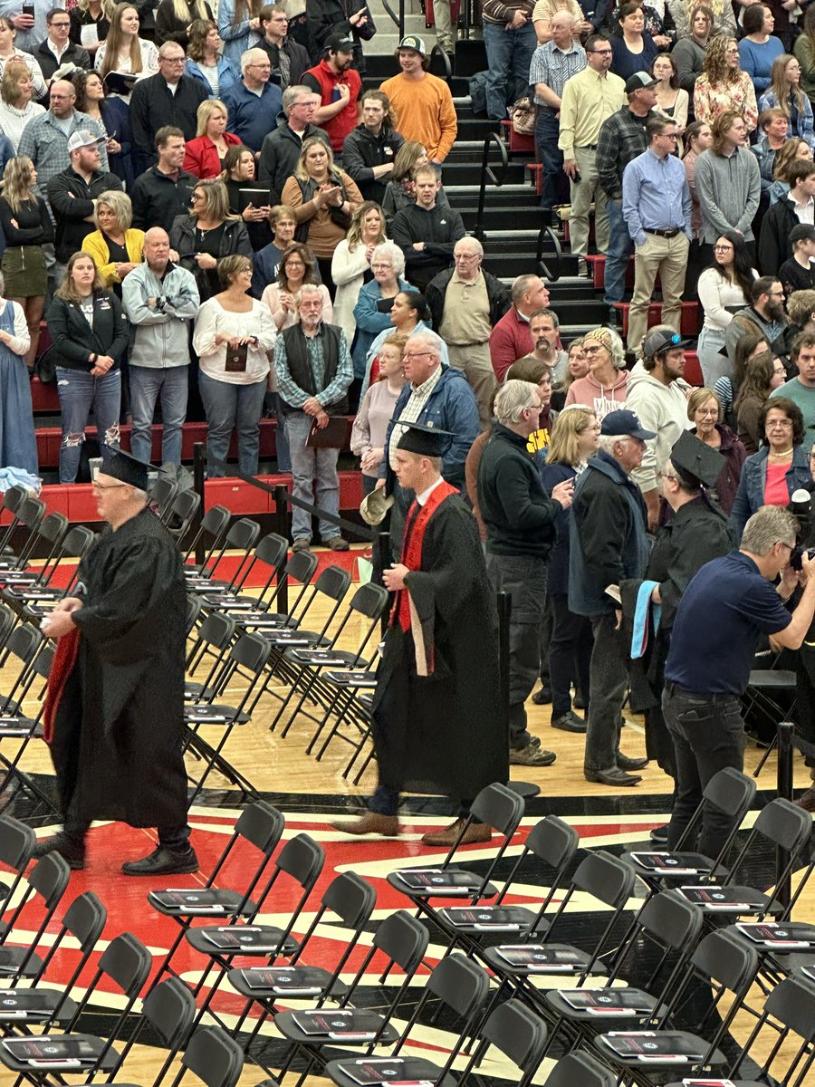 Was blessed to attend UW-River Falls graduation commencement today! Got to see my favorite player, Noah Hanson, graduate after 6 years! Brought tears to my eyes! @WIACDave @WIACMike ONE MORE YEAR!