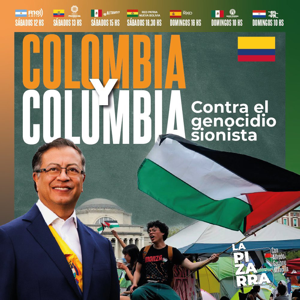 Llega @clujan0 a explicarnos la relación entre Colombia, Colombia y Palestina