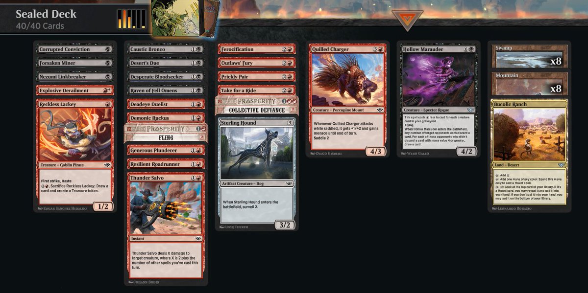 Lol not expecting to build this in this sealed format...and not expecting to do this result lol that was fast.
