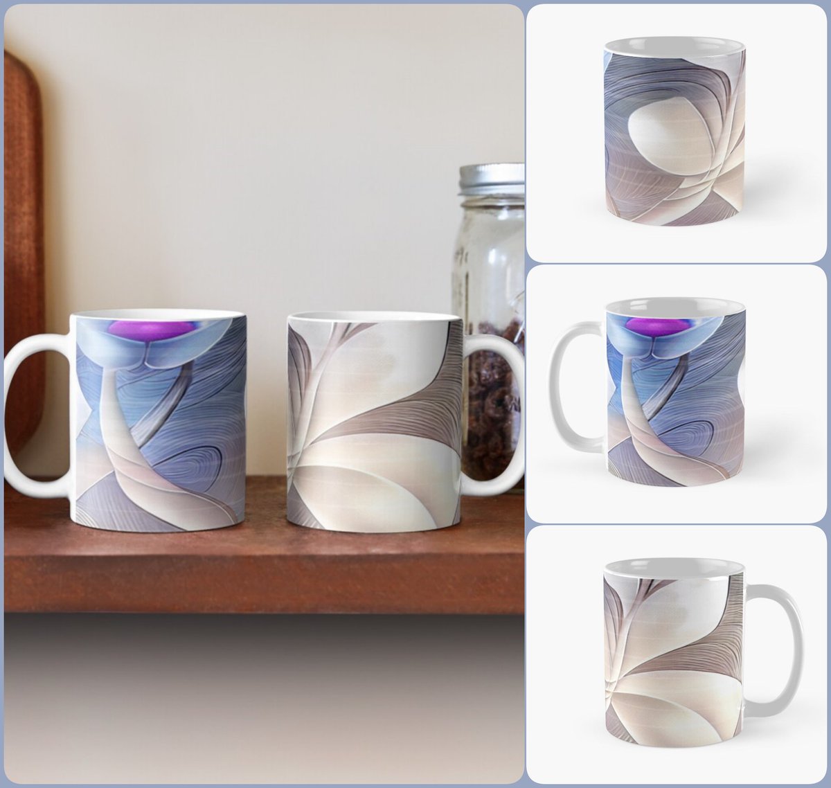 Modern Blossom Coffee Mug~by Art Falaxy
~Be Artful~ #accents #homedecor #art #artfalaxy #coasters #mugs #puzzles #acrylicblocks #aprons #redbubble #trendy #modern #gifts #FindYourThing #blue #white #purple

redbubble.com/i/mug/Modern-B…