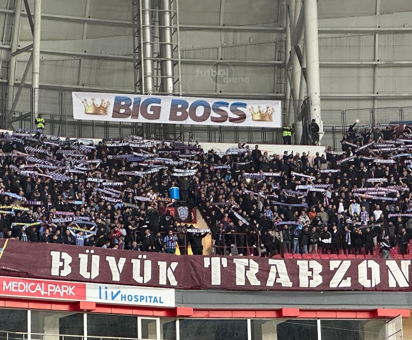 Trabzonspor tribünü.