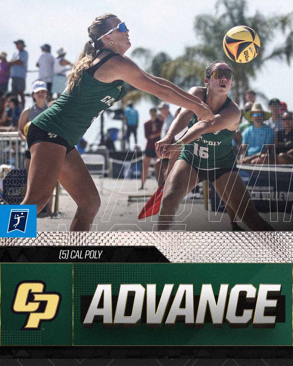 Cal Poly rides into the Semis 🐎 (5) @calpolybeach defeats (4) Florida State, 3-1, to advance to this afternoon's National Semifinals. #NCAABeachVB